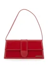 Jacquemus Patent Leather Le Bambino Long Shoulder Bag In Red