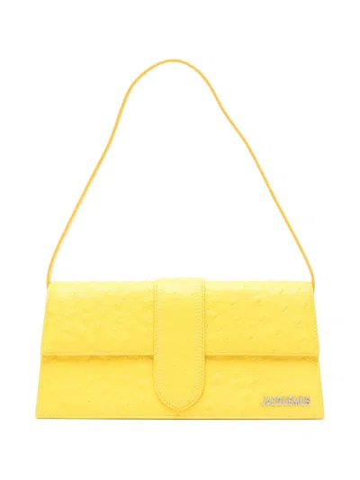 Jacquemus Le Bambino Long Shoulder Bag In Yellow
