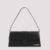 Jacquemus Le Bambino Long Black Shoulder Bag With Removable Shoulder Strap In Leather Woman In Black