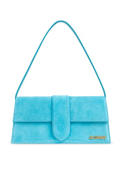 Jacquemus Le Bambino Long Shoulder Bag In Blue
