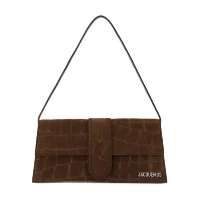 Jacquemus Le Bambino Long Shoulder Bag In Brown