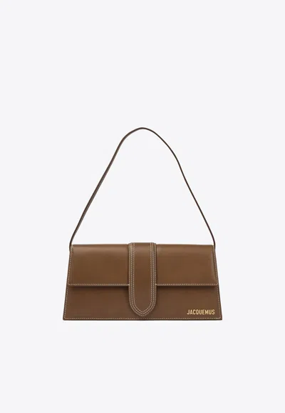 Jacquemus Le Bambino Long Shoulder Bag In Brown