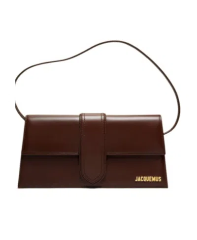 Jacquemus Le Bambino Long Shoulder Bag In Brown