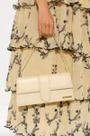 Jacquemus Le Bambino Long Leather Shoulder Bag In Cream