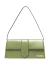 Jacquemus Womens Khaki Le Bambino Long Leather Shoulder Bag In Grün