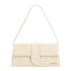 Jacquemus Leather Shoulder Bag With Elegant Design And Versatile Dimensions In Neutrals