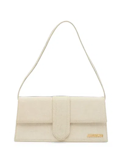 Pre-owned Jacquemus Le Bambino Long Shoulder Bag In Neutrals
