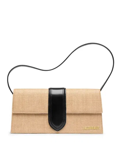 Jacquemus Le Bambino Long Shoulder Bag In Neutrals