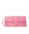 Jacquemus Le Bambino Long Leather Shoulder Bag In Pink