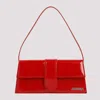 Jacquemus Patent Leather Le Bambino Long Shoulder Bag In Red