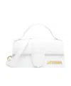 Jacquemus Leather Le Grand Bambino Shoulder Bag In White