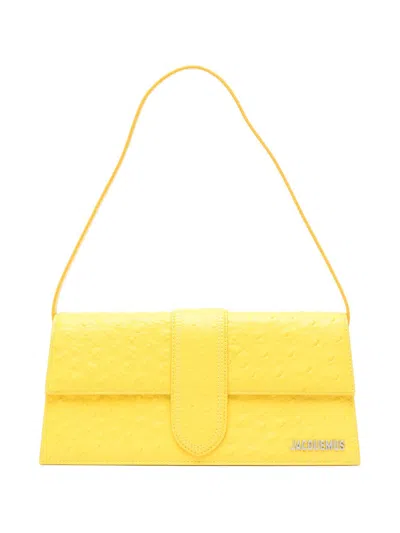 Jacquemus Le Bambino Long Shoulder Bag In Yellow