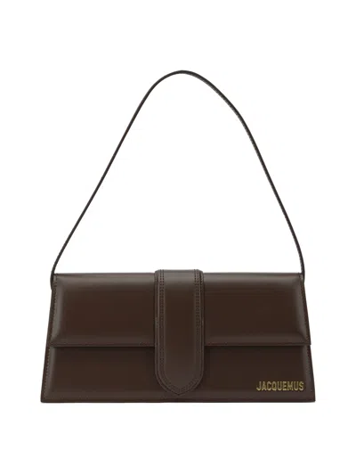 JACQUEMUS LE BAMBINO LONG SHOULDER BAGS BROWN