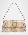 Jacquemus Le Bambino Long Snakeskin Leather Shoulder Bag In Animal Print