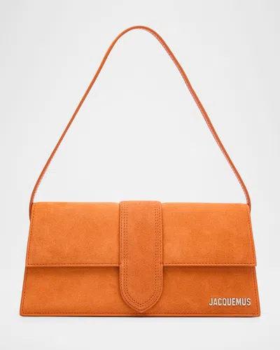 Jacquemus Le Bambino Long Suede Shoulder Bag