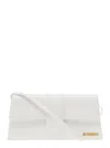 JACQUEMUS 'LE BAMBINO LONG' WHITE HANDBAG WITH REMOVABLE SHOULDER STRAP IN LEATHER WOMAN