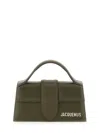 Jacquemus The Bambino Leather Tote In Green