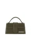 Jacquemus The Bambino Leather Tote In Green