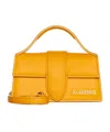 Jacquemus Le Bambino Top Handle Flap Bag Leather In Orange
