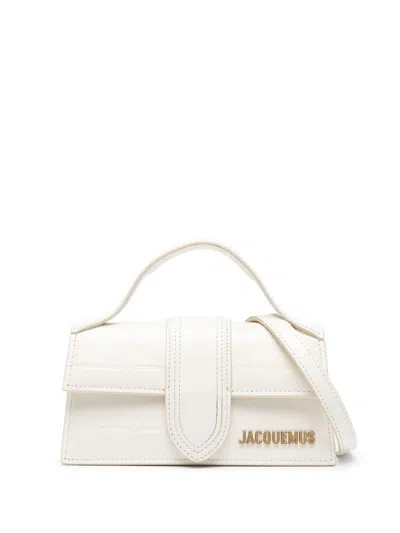 Jacquemus Le Bambino Linen Top-handle Bag In Beige