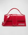 Jacquemus Le Bambino Patent Top-handle Bag In Red