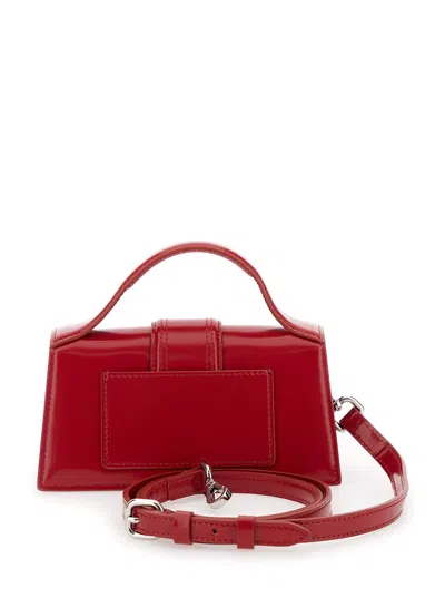 Jacquemus Le Bambino Red Handbag With Removable Shoulder Strap In Leather Woman