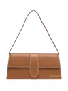 Jacquemus Long Rectangular Shoulder Bag With Adjustable Strap In Brown