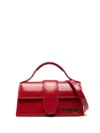 Jacquemus Le Bambino Leather Shoulder Bag In Red