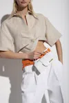 Jacquemus Leather Le Grand Bambino Shoulder Bag In White
