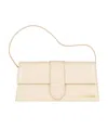 Jacquemus Le Bambino Long Leather Shoulder Bag In White