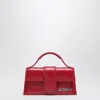 Jacquemus Rectangular Smooth Top Handle Shoulder Bag In Red