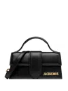 Jacquemus Le Bambino Leather Tote Bag In Black