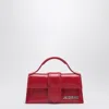 Jacquemus Rectangular Smooth Top Handle Shoulder Bag In Red