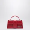 Jacquemus Rectangular Smooth Top Handle Shoulder Bag In Red