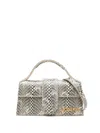 Jacquemus Snake-print Top-handle Tote Bag In Brown