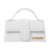 Jacquemus Small Bambino Leather Shoulder Bag In White