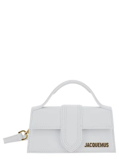 Jacquemus Le Bambino White Handbag With Removable Shoulder Strap In Leather Woman