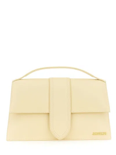 Jacquemus 'le Bambinou' Cream White Handbag With Logo Lettering
