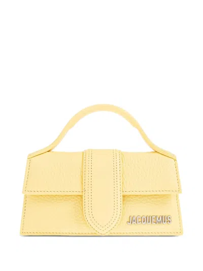 Pre-owned Jacquemus Le Bambinou Flap Shoulder Bag Padded Leather Calfskin Bag () In Yellow