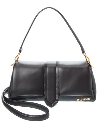 Jacquemus Le Bambinou Leather Shoulder Bag In Black