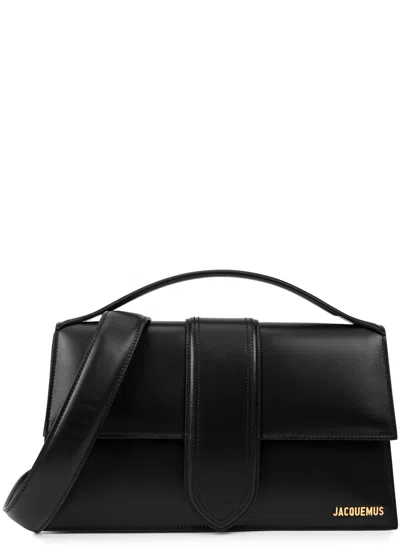 Jacquemus Le Bambinou Leather Top Handle Bag, Top Handle Bag, Black