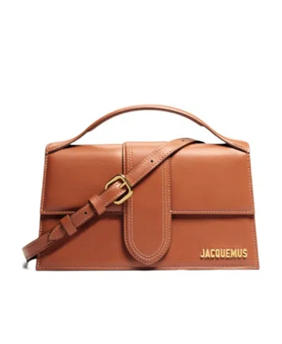 Jacquemus Le Bambinou Logo-plaque Crossbody Bag In Brown