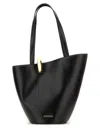 Jacquemus The Medium Bambola Asymmetric Leather Bucket Bag