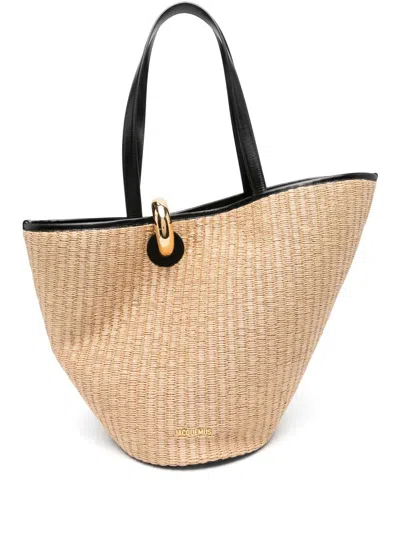 Jacquemus Le Bambola Bag In Fy Natural Black