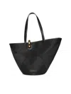 Jacquemus Large Tote Bag Gold Tone Hardware Top Handles In Black