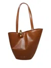 Jacquemus Le Bambola Moyen Leather Shoulder Bag In Brown