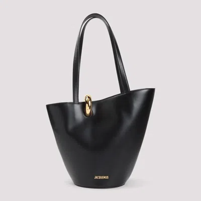 Jacquemus Le Bambola Moyen Medium Tote Bag In Black