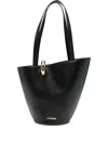 Jacquemus The Medium Bambola Asymmetric Leather Bucket Bag
