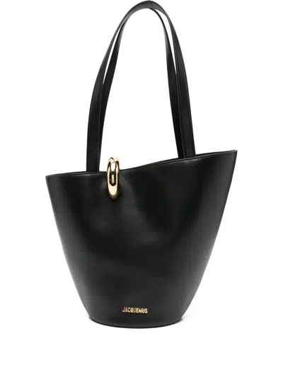 Jacquemus Le Bambola Moyen Tote Bag In Black