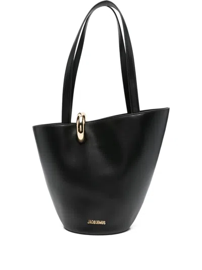 Jacquemus Le Bambola Moyen Tote Bag In Black